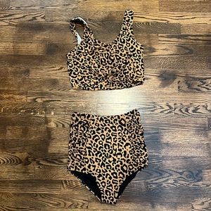 High waist Two piece swim suit